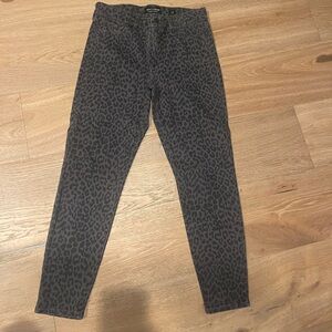 Lucky Brand Charcoal Animal Print Jeans